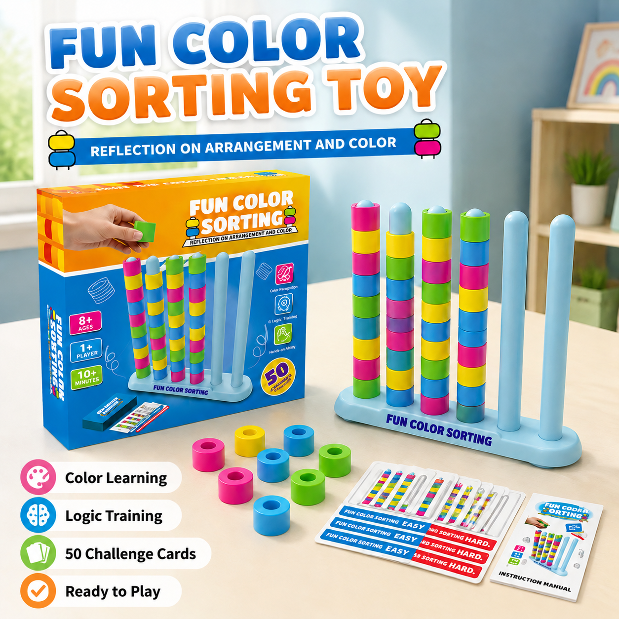 Logic Sequence Training Toy, C - Board Game Sequence ulasan dan harga